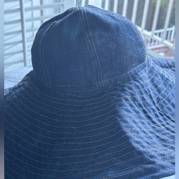 NWOT BORSALINO Lollo Denim Cloche women’s floppy sun hat size S see photo for sz main image 5